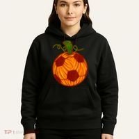 Funny Pumpkin Soccer Ball Halloween Hoodie thumb 5