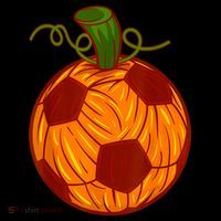 Funny Pumpkin Soccer Ball Halloween T-Shirt thumb 7