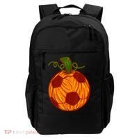 Funny Pumpkin Soccer Ball Halloween Backpack thumb 0
