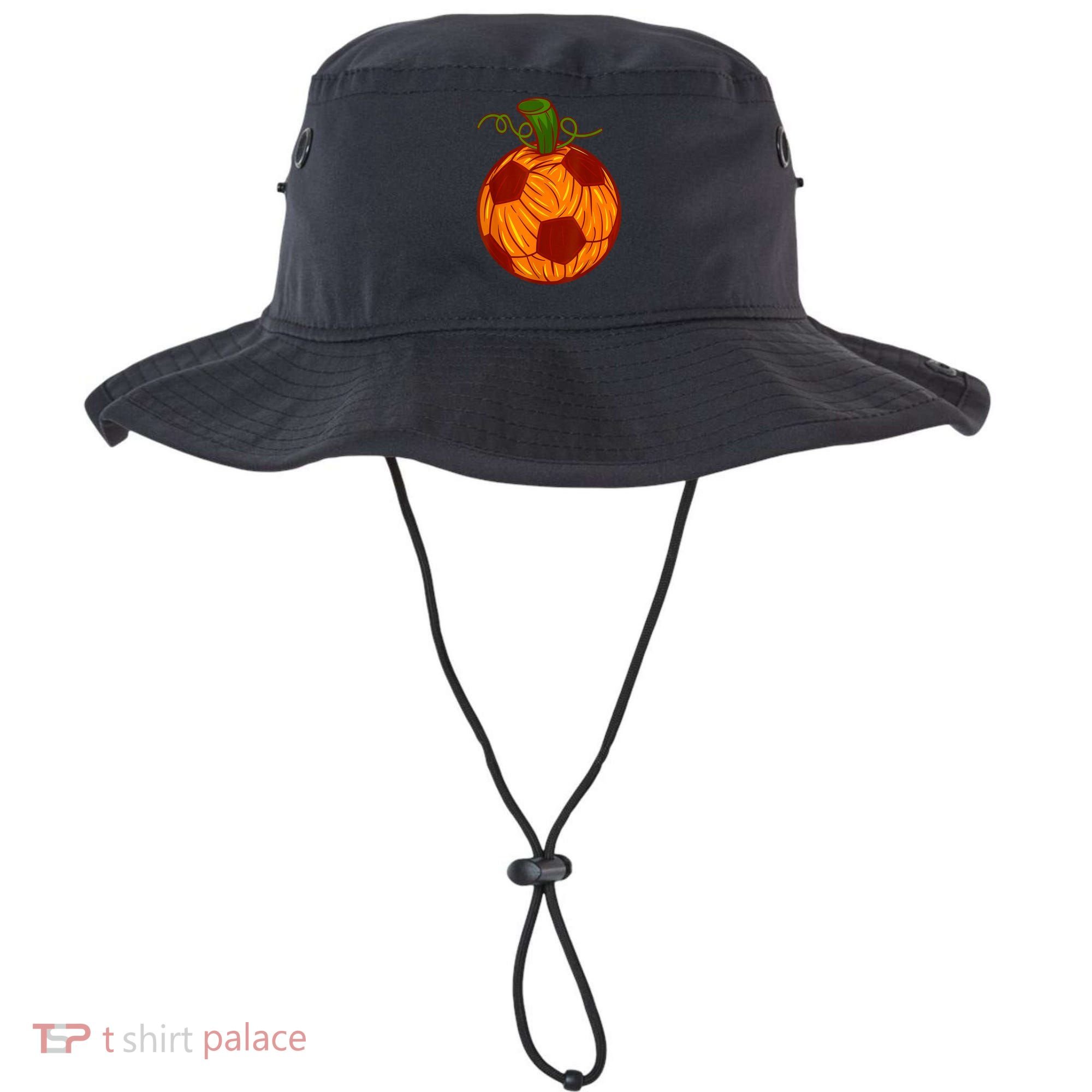 Funny Pumpkin Soccer Ball Halloween Bucket Hat