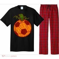 Funny Pumpkin Soccer Ball Halloween Pajama Set thumb 0