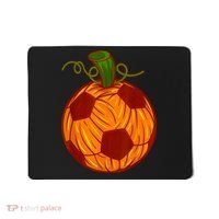 Funny Pumpkin Soccer Ball Halloween Mousepad thumb 0