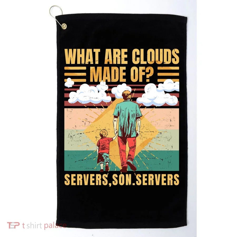 Funny Programmer Software Developer Computer Engineer Nerd Vintage Golf Towel