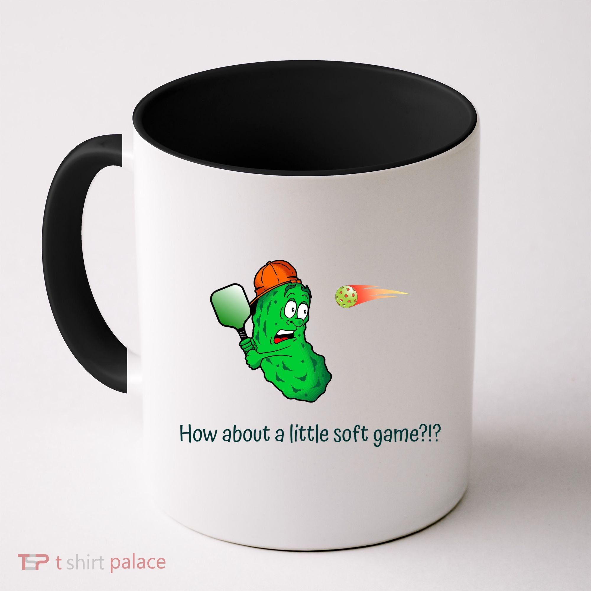Fun Pickleball, Soft Game, Scared Pickle Coffee Mug