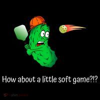 Fun Pickleball, Soft Game, Scared Pickle Ornament thumb 1