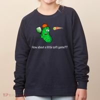 Fun Pickleball, Soft Game, Scared Pickle Women's Sweatshirt thumb 0