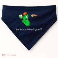 Fun Pickleball, Soft Game, Scared Pickle USA-Made Doggie Bandana thumb 0