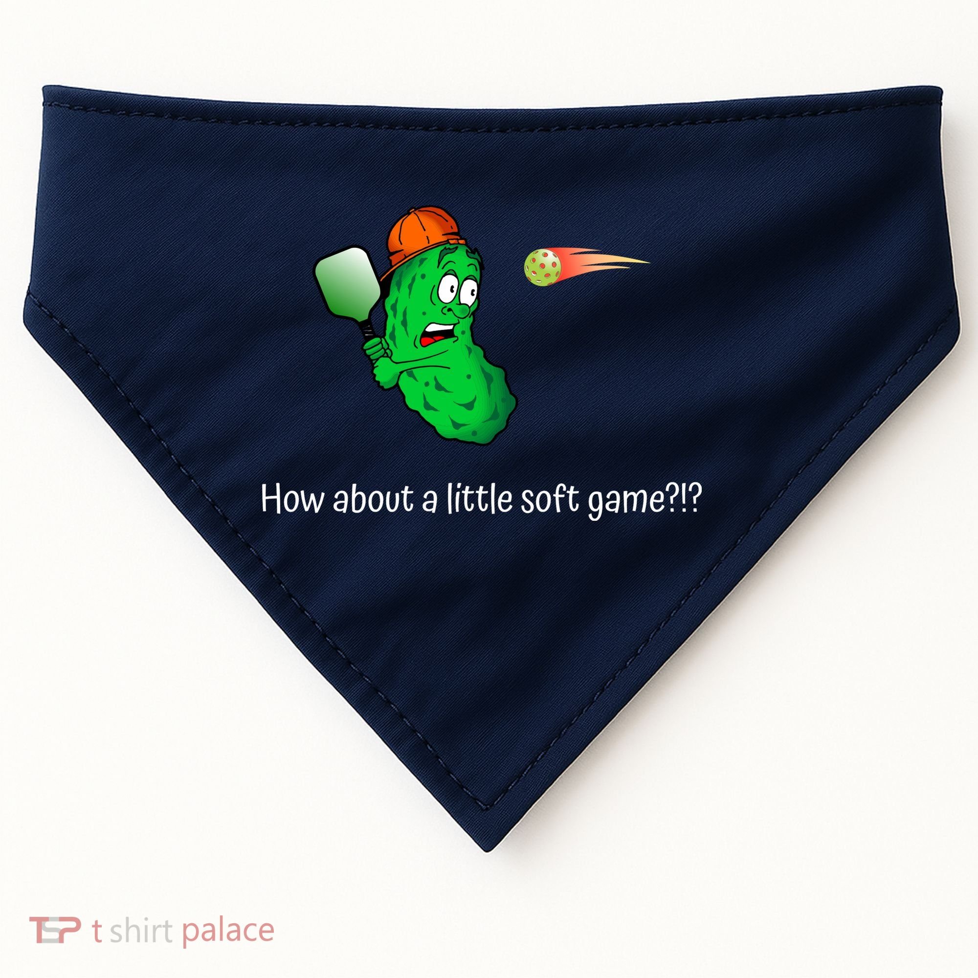 Fun Pickleball, Soft Game, Scared Pickle USA-Made Doggie Bandana