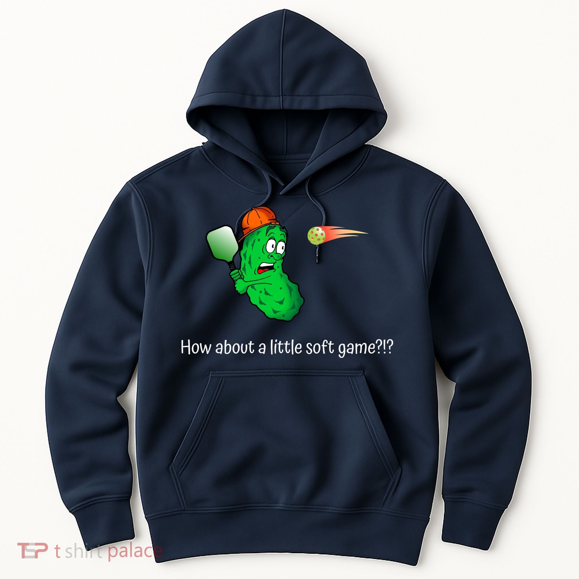 Fun Pickleball, Soft Game, Scared Pickle Hoodie