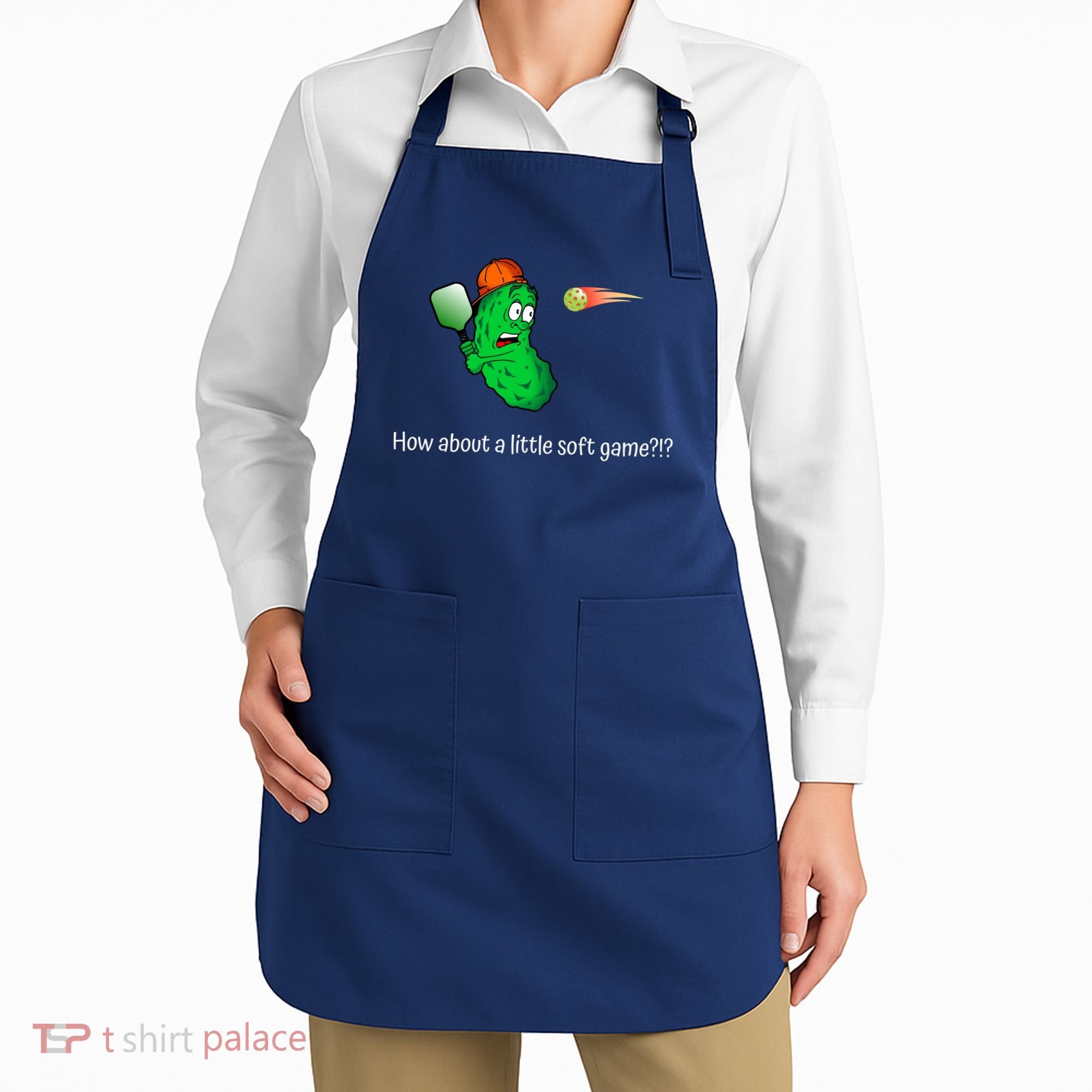 Fun Pickleball, Soft Game, Scared Pickle Apron