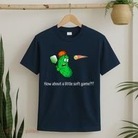 Fun Pickleball, Soft Game, Scared Pickle T-Shirt thumb 2