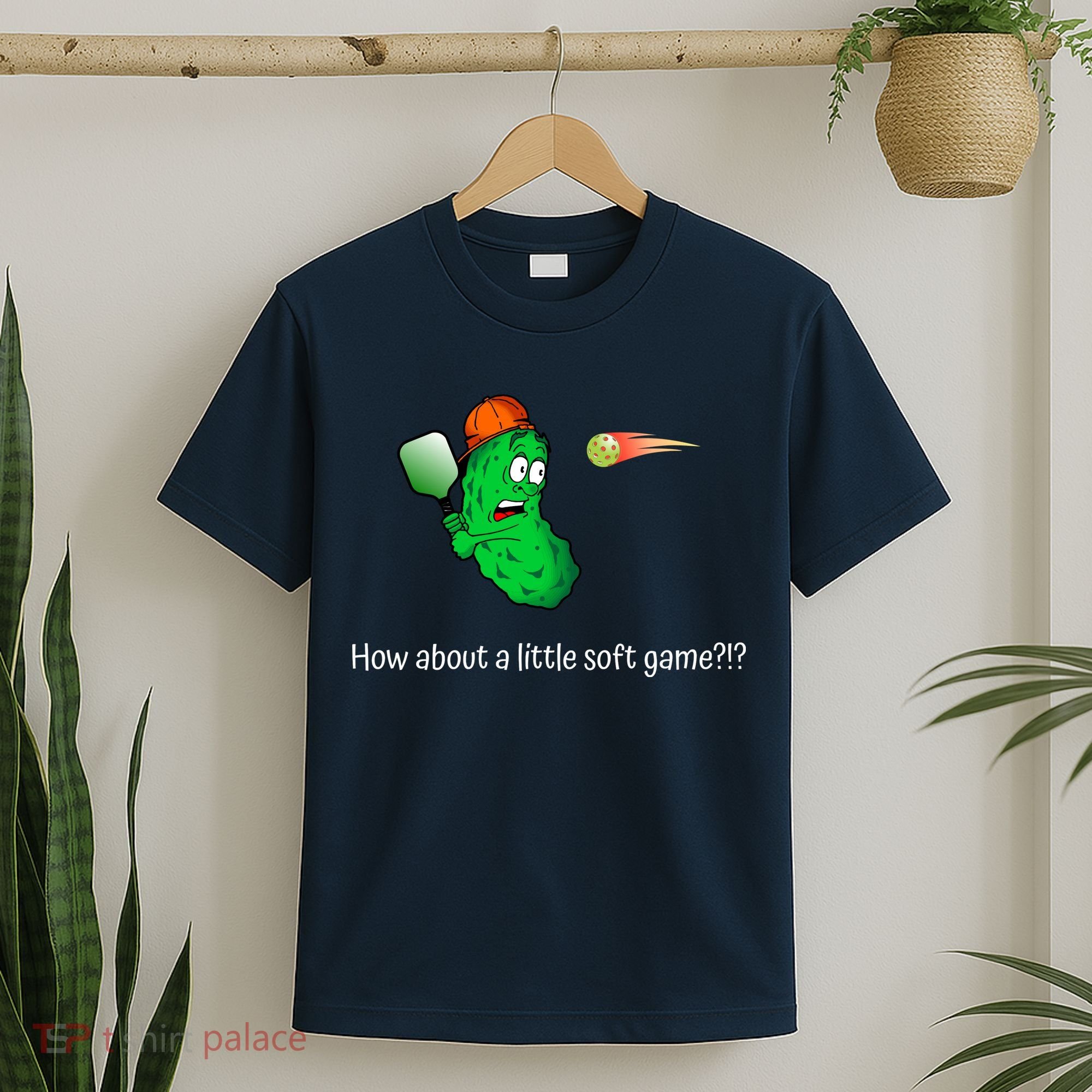 Fun Pickleball, Soft Game, Scared Pickle T-Shirt