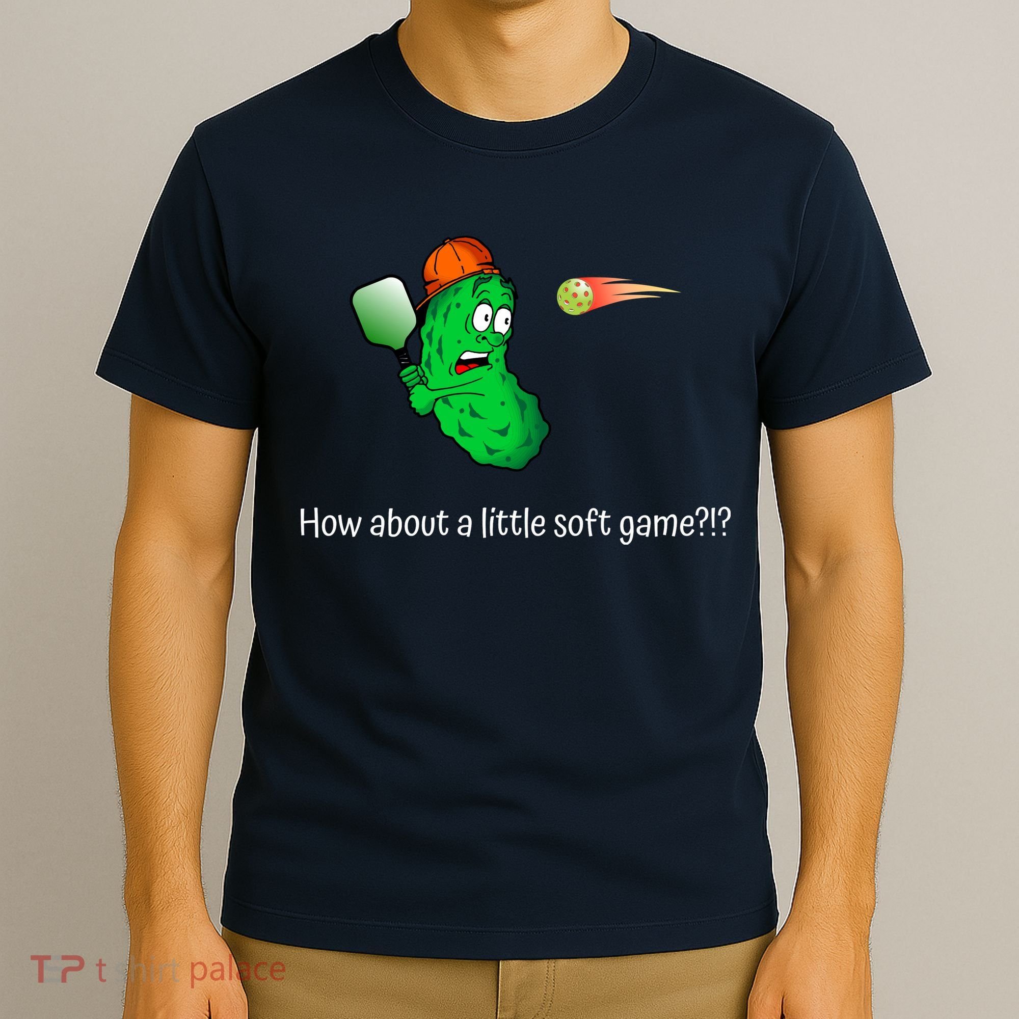 Fun Pickleball, Soft Game, Scared Pickle T-Shirt