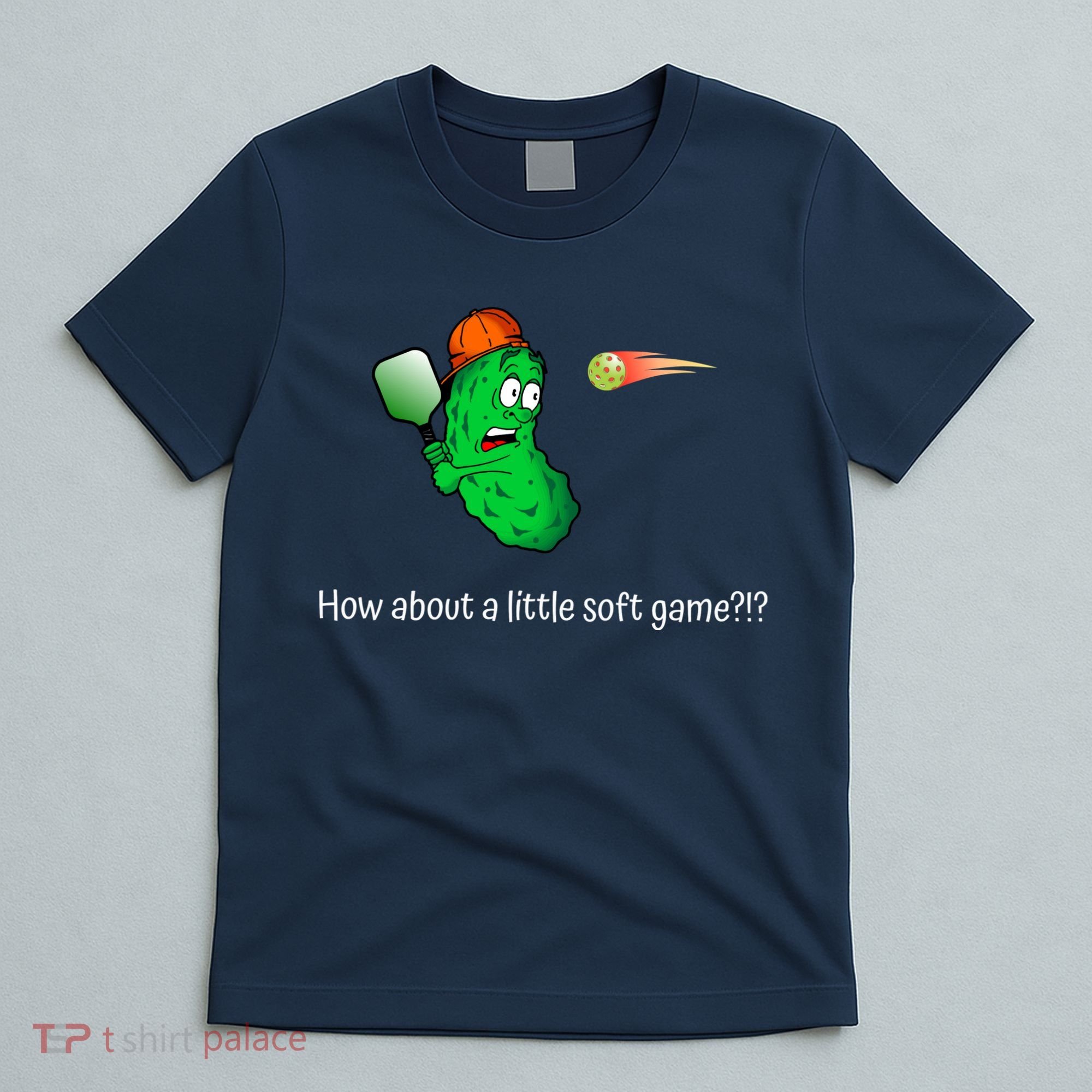 Fun Pickleball, Soft Game, Scared Pickle T-Shirt