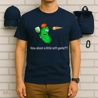 Fun Pickleball, Soft Game, Scared Pickle T-Shirt thumb 6