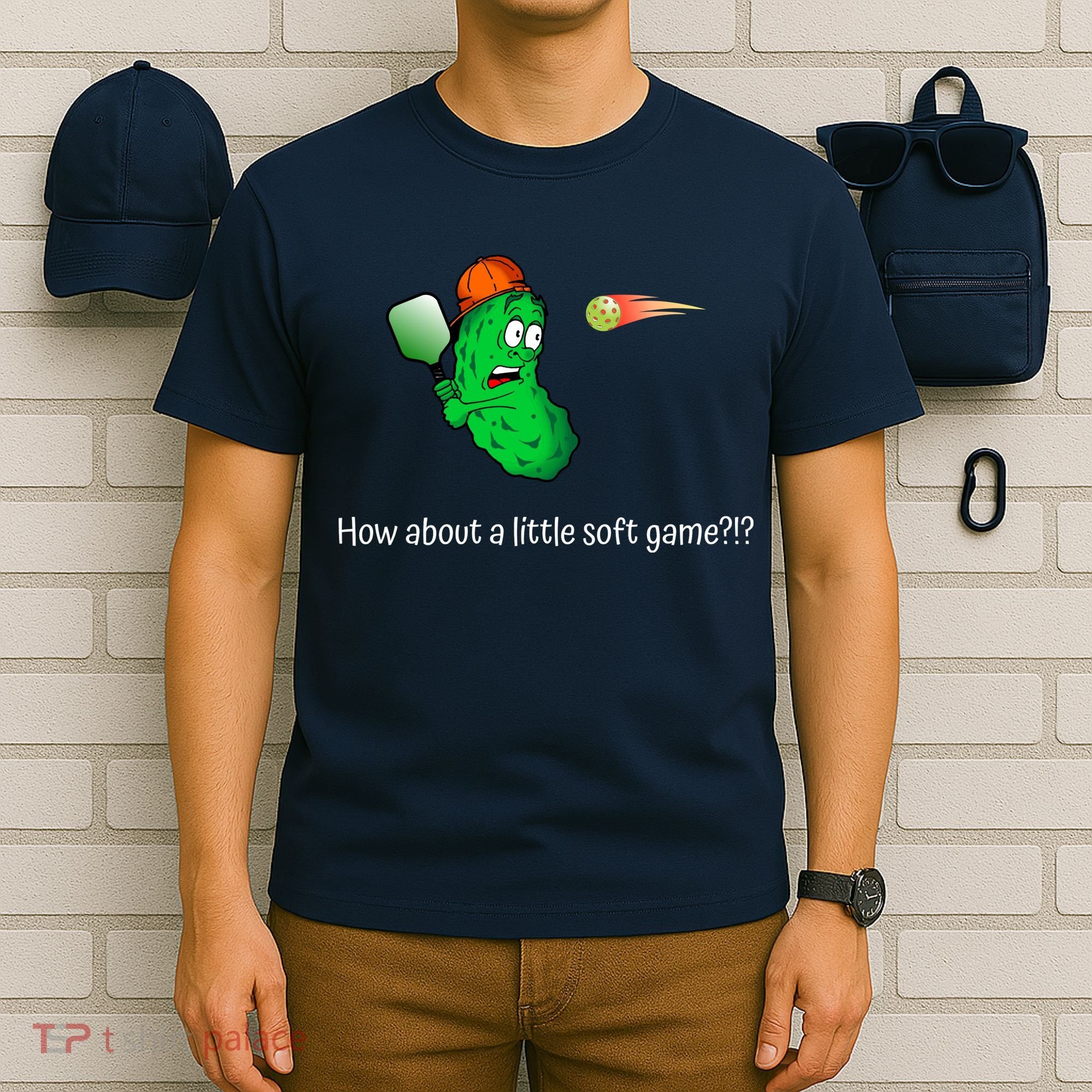 Fun Pickleball, Soft Game, Scared Pickle T-Shirt