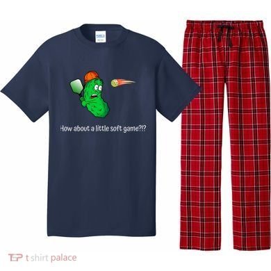 Fun Pickleball, Soft Game, Scared Pickle Pajama Set
