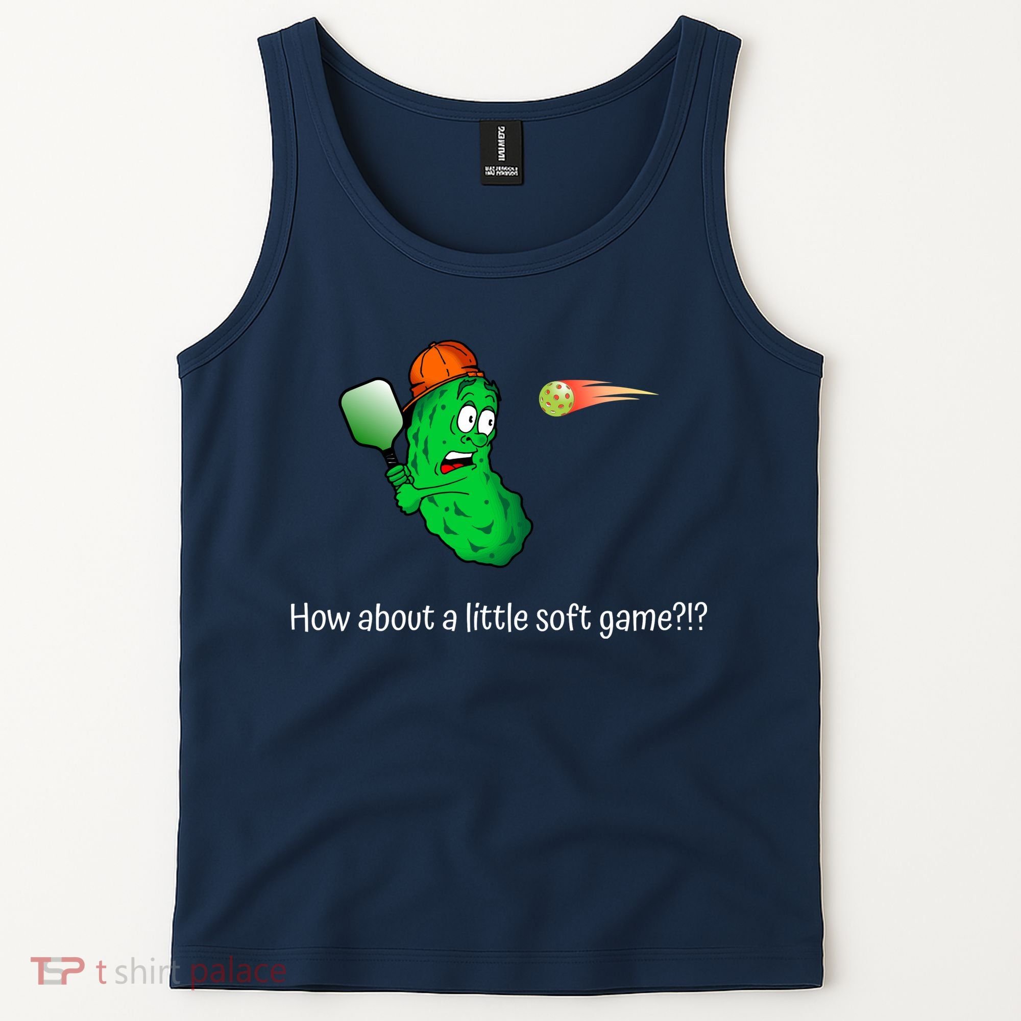 Fun Pickleball, Soft Game, Scared Pickle Tank Top