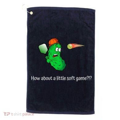Fun Pickleball, Soft Game, Scared Pickle Golf Towel