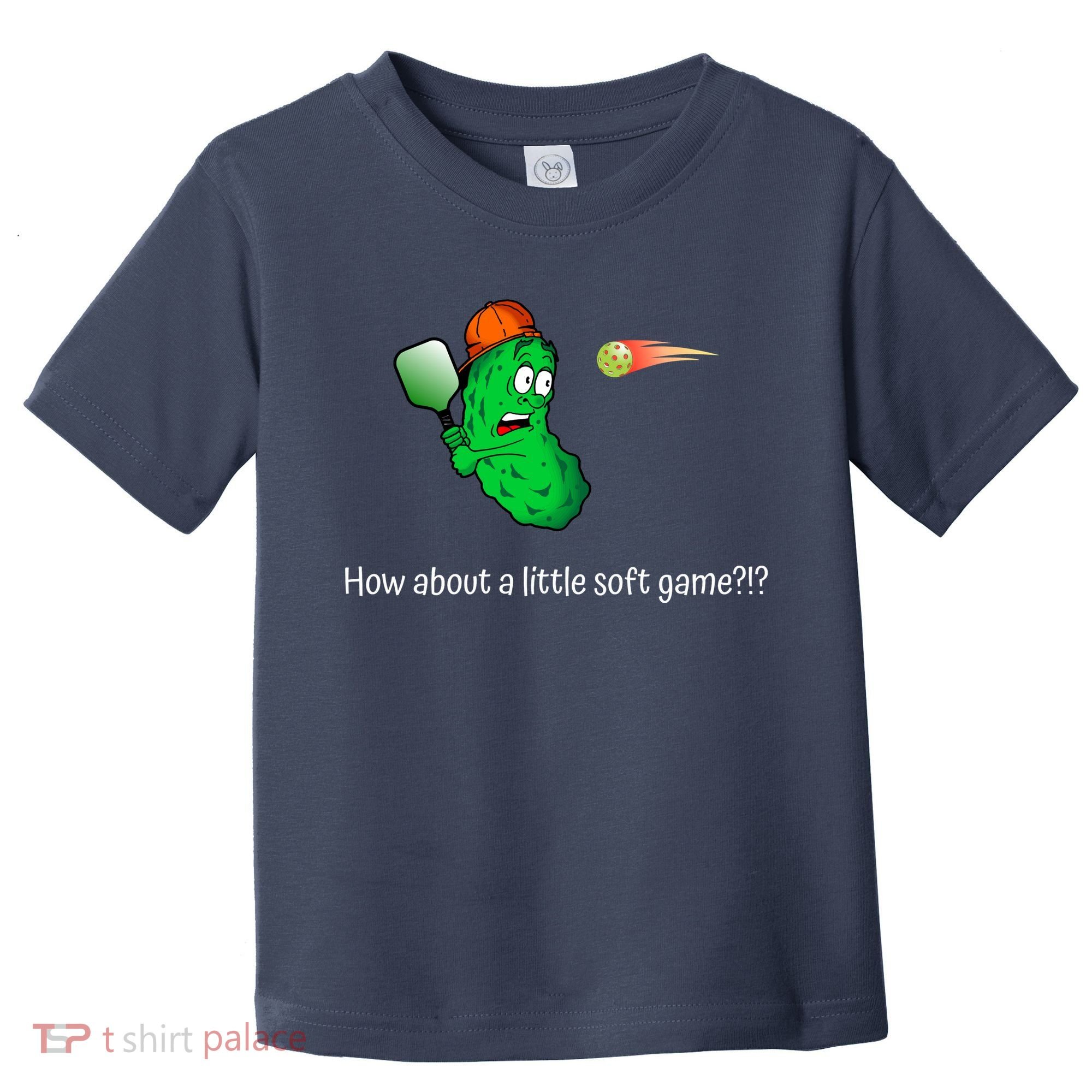 Fun Pickleball, Soft Game, Scared Pickle Toddler T-Shirt