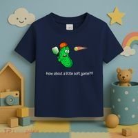 Fun Pickleball, Soft Game, Scared Pickle Toddler T-Shirt thumb 3