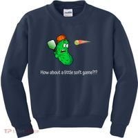 Fun Pickleball, Soft Game, Scared Pickle Kids Sweatshirt thumb 0
