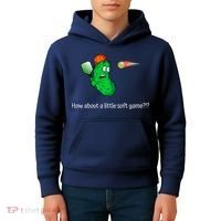 Fun Pickleball, Soft Game, Scared Pickle Kids Hoodie thumb 4