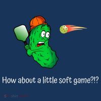 Fun Pickleball, Soft Game, Scared Pickle Kids T-Shirt thumb 4