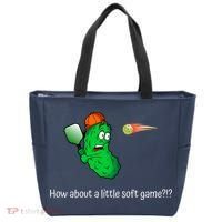 Fun Pickleball, Soft Game, Scared Pickle Tote Bag thumb 0