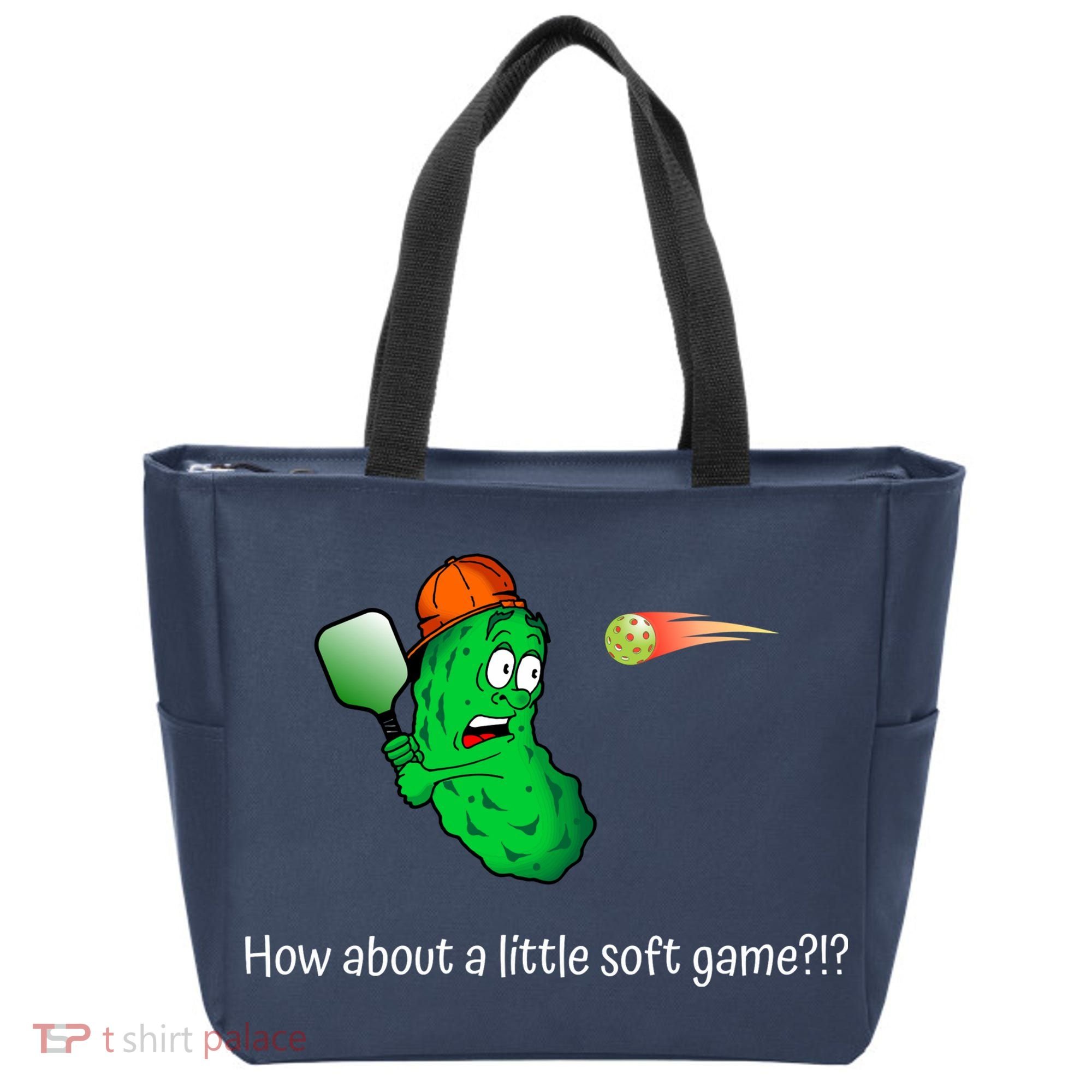Fun Pickleball, Soft Game, Scared Pickle Tote Bag