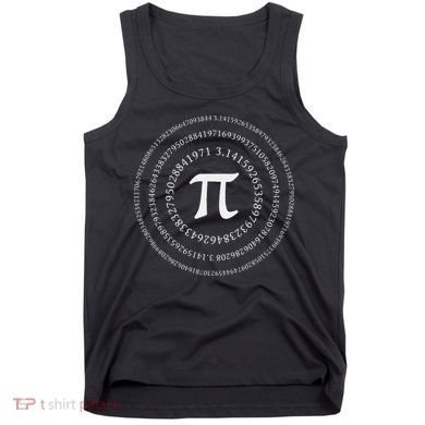 funny Pi Spiral Novelty Math Geek 3.14 Pi Day Tank Top