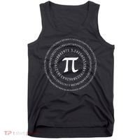 funny Pi Spiral Novelty Math Geek 3.14 Pi Day Tank Top thumb 0