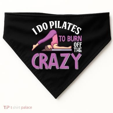 Funny Pilates Saying Pilates Trainer Contrology Instructor USA-Made Doggie Bandana