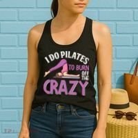 Funny Pilates Saying Pilates Trainer Contrology Instructor Women's Tank Top thumb 2