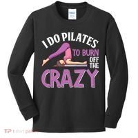 Funny Pilates Saying Pilates Trainer Contrology Instructor Kids Long Sleeve Shirt thumb 0