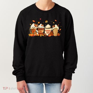 Fall Pumpkin Spice Latte for Autumn Celebrations Women's Sweatshirt
