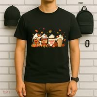 Fall Pumpkin Spice Latte for Autumn Celebrations T-Shirt thumb 6