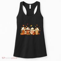 Fall Pumpkin Spice Latte for Autumn Celebrations Women's Tank Top thumb 0
