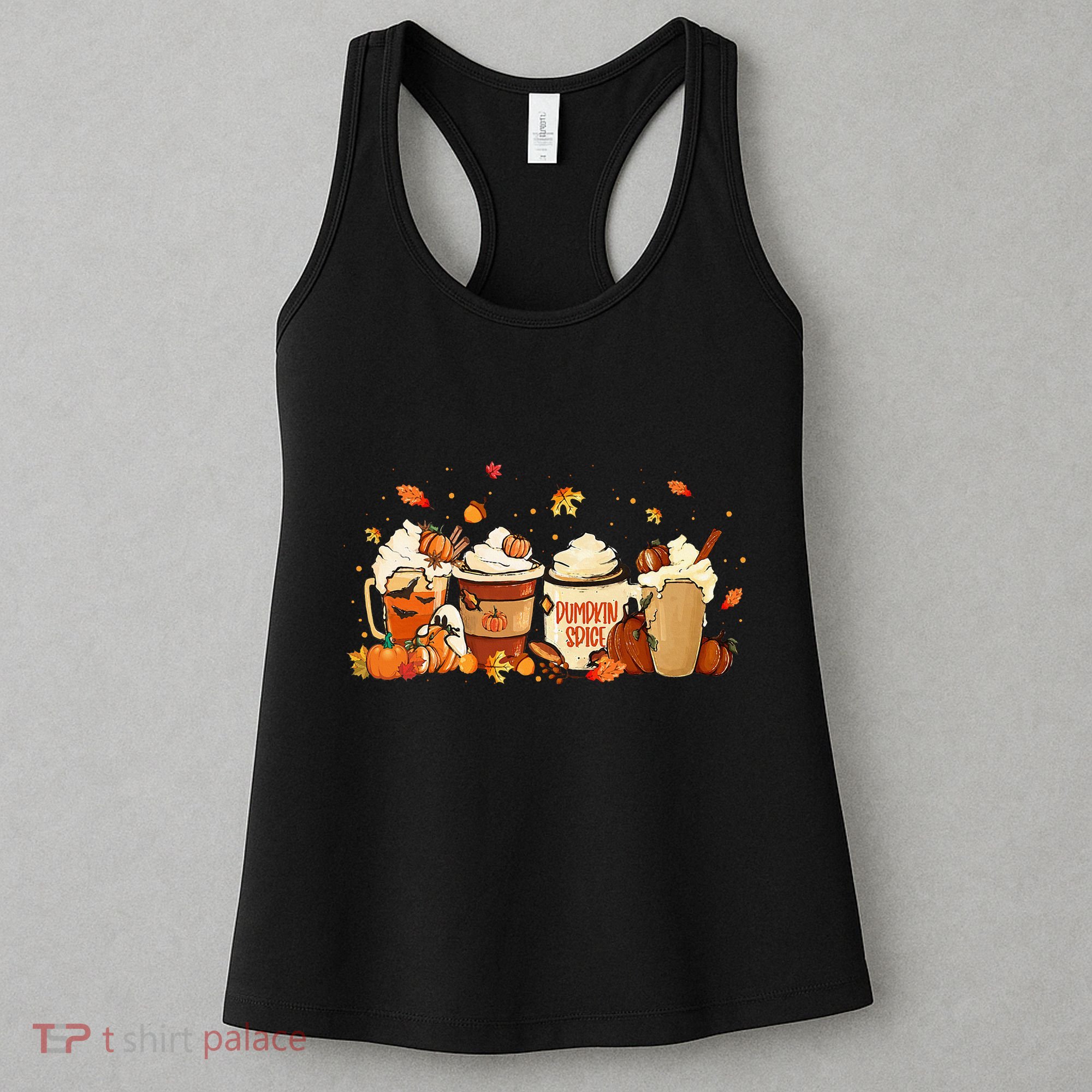 Fall Pumpkin Spice Latte for Autumn Celebrations Women's Tank Top