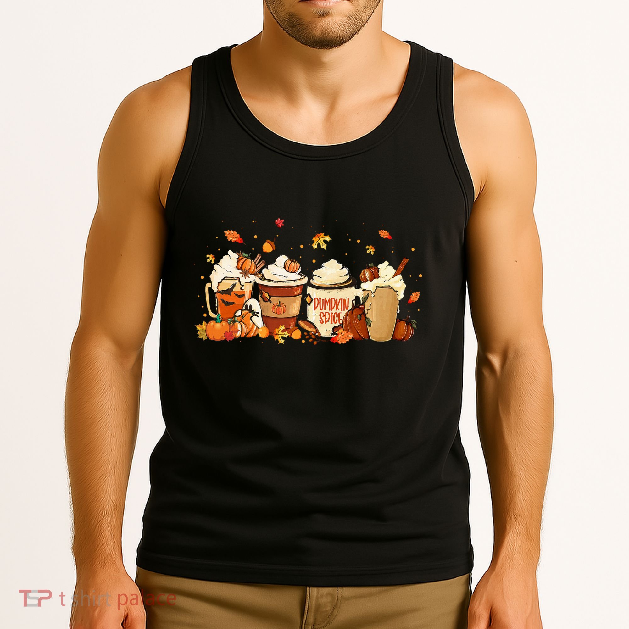 Fall Pumpkin Spice Latte for Autumn Celebrations Tank Top