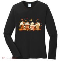 Fall Pumpkin Spice Latte for Autumn Celebrations Women's Long Sleeve Shirt thumb 0