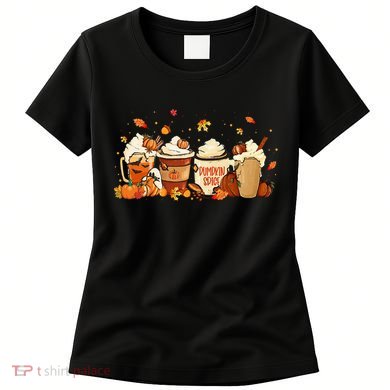 Fall Pumpkin Spice Latte for Autumn Celebrations Women's T-Shirt