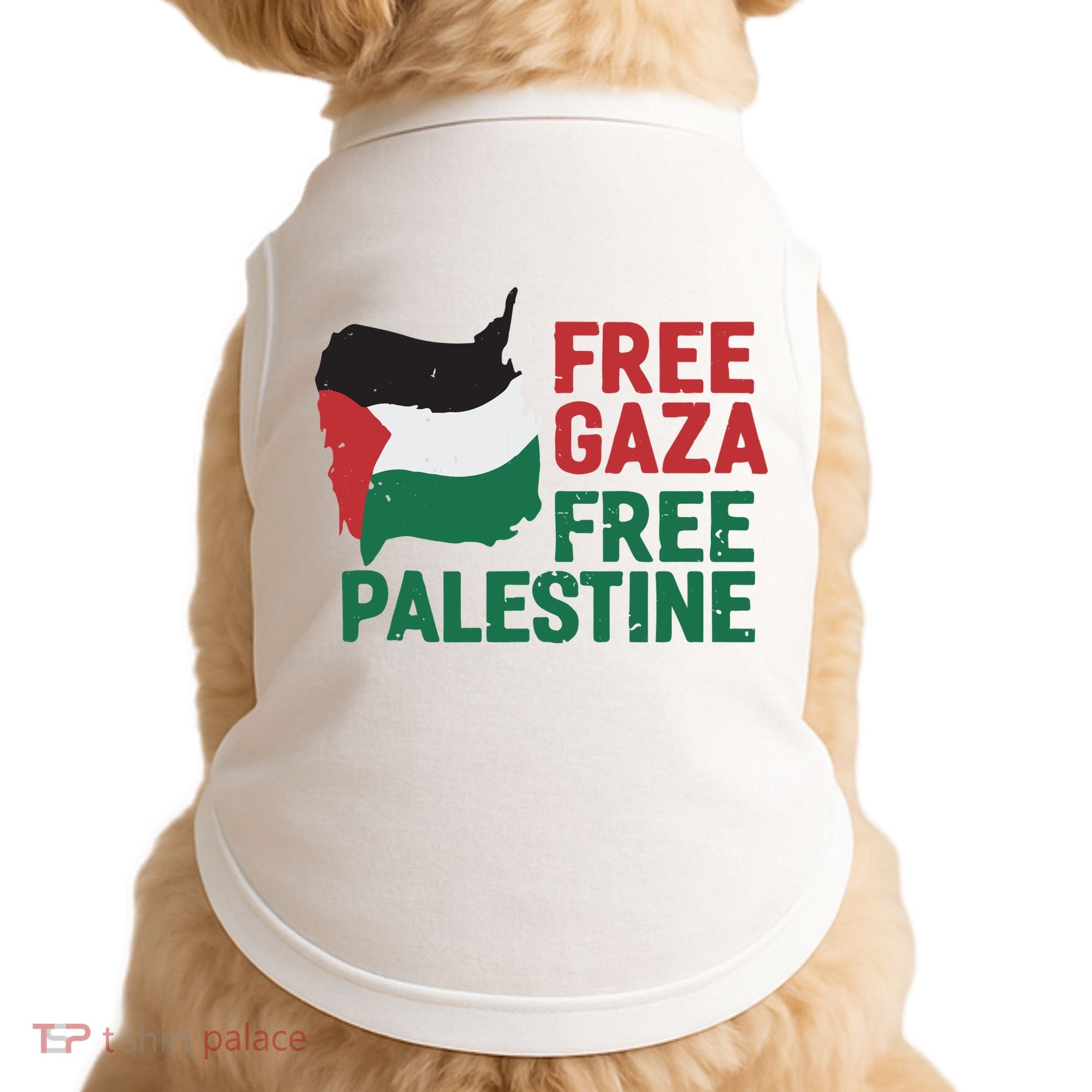 Free Palestine Stand With Palestine Activist Equality Doggie Tank