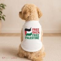 Free Palestine Stand With Palestine Activist Equality Doggie Tank thumb 2