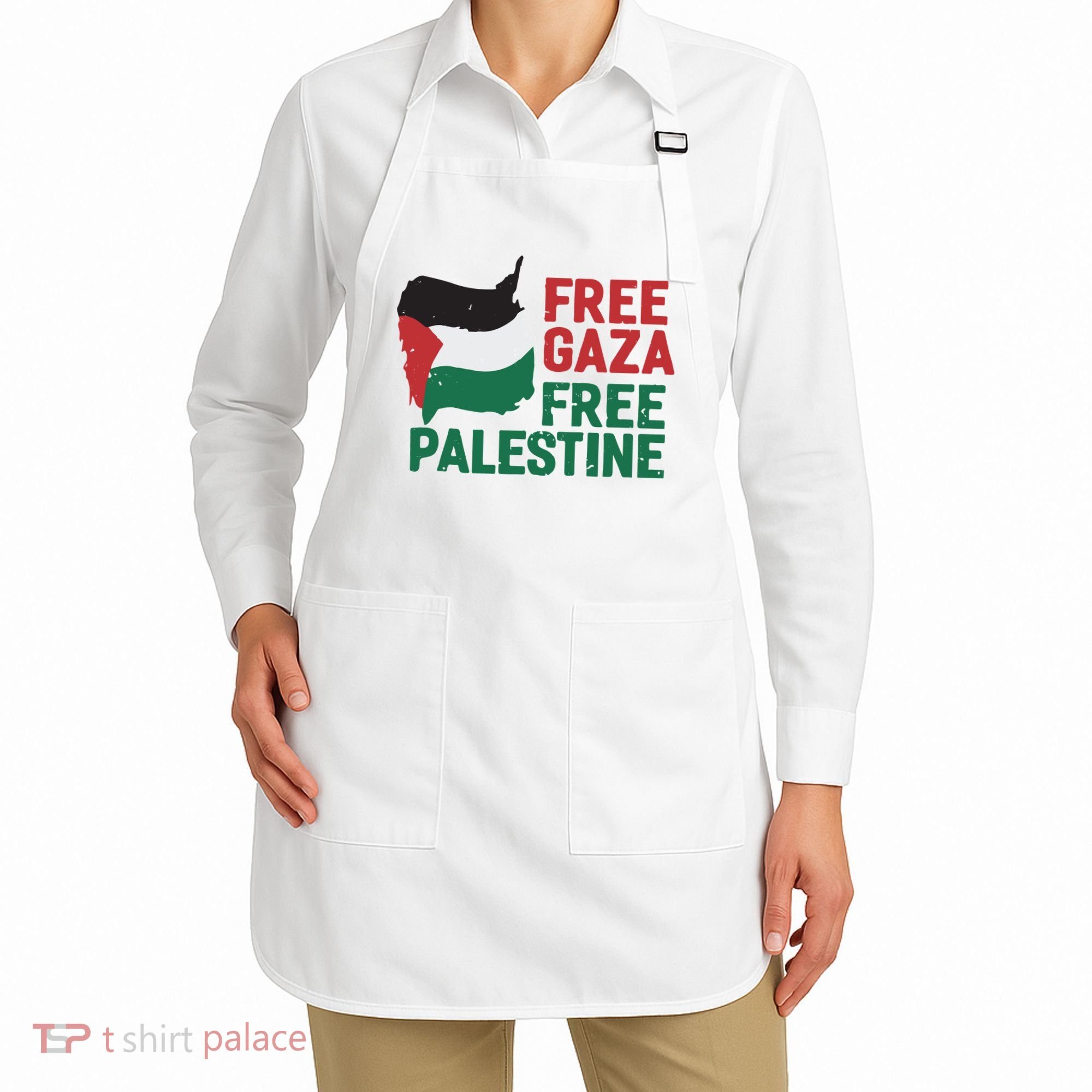 Free Palestine Stand With Palestine Activist Equality Apron