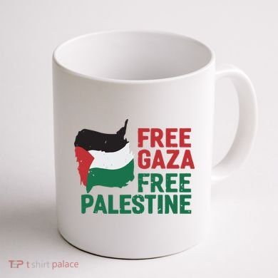 Free Palestine Stand With Palestine Activist Equality Coffee Mug back