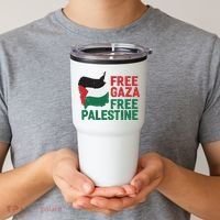 Free Palestine Stand With Palestine Activist Equality Tumbler thumb 2