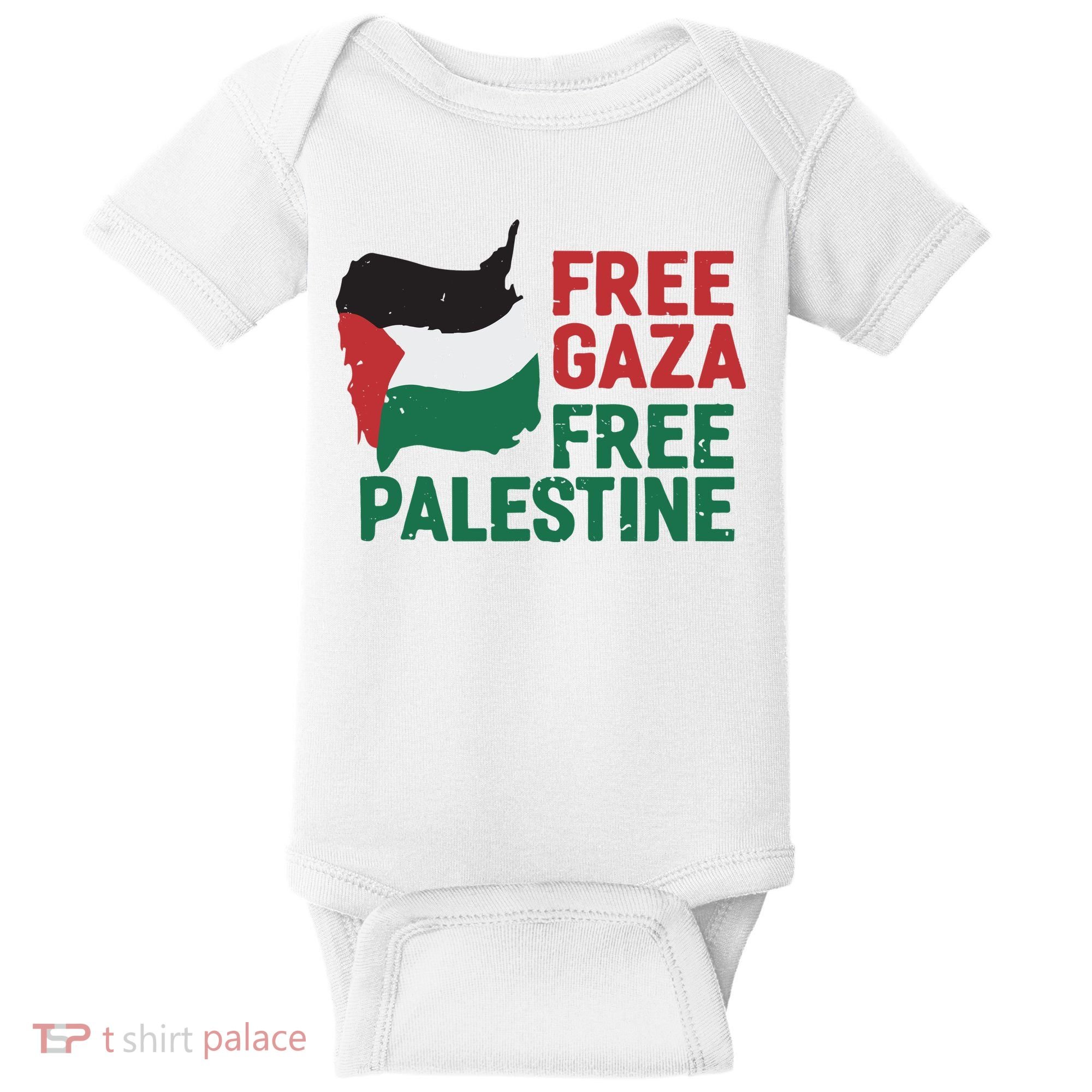 Free Palestine Stand With Palestine Activist Equality Baby Bodysuit