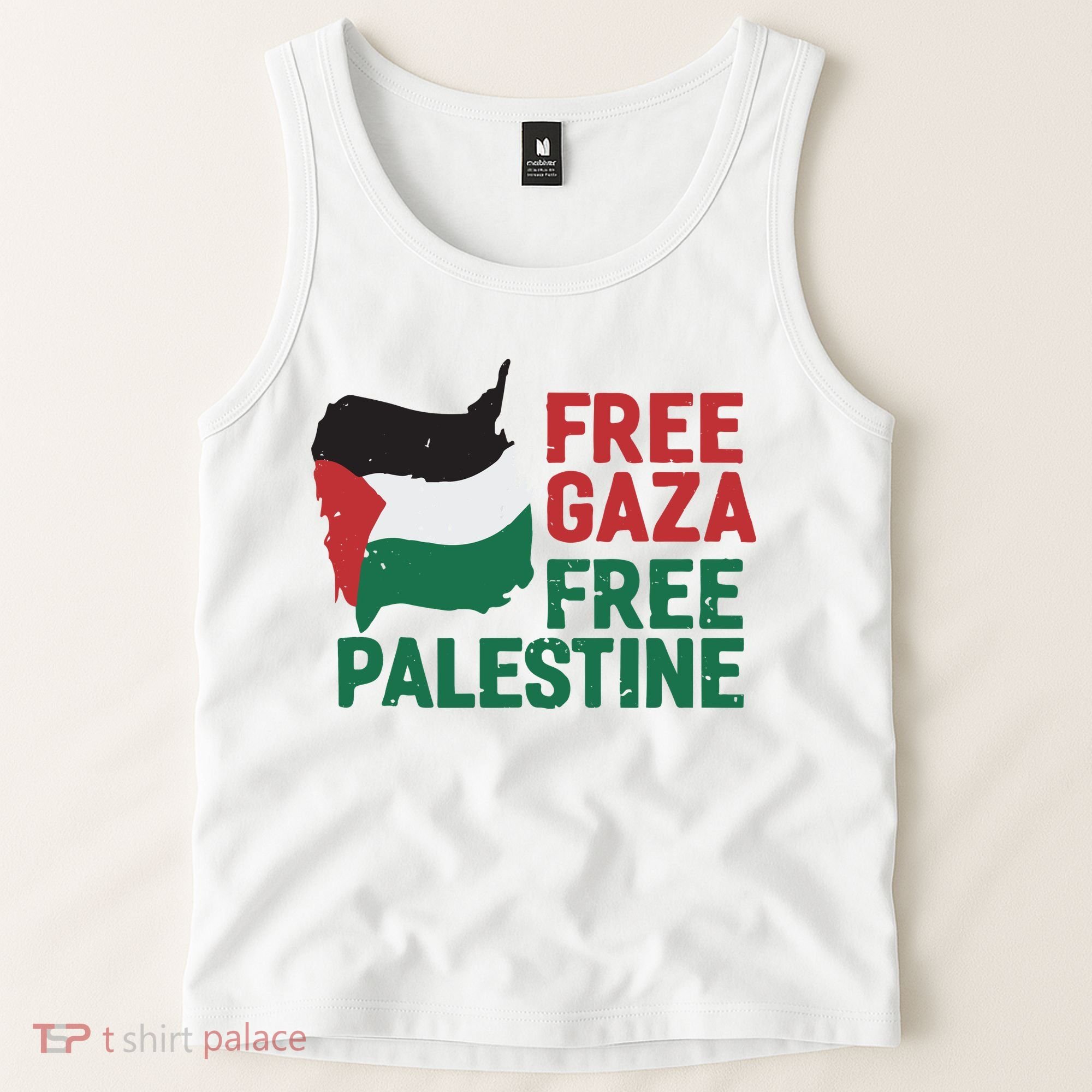 Free Palestine Stand With Palestine Activist Equality Tank Top