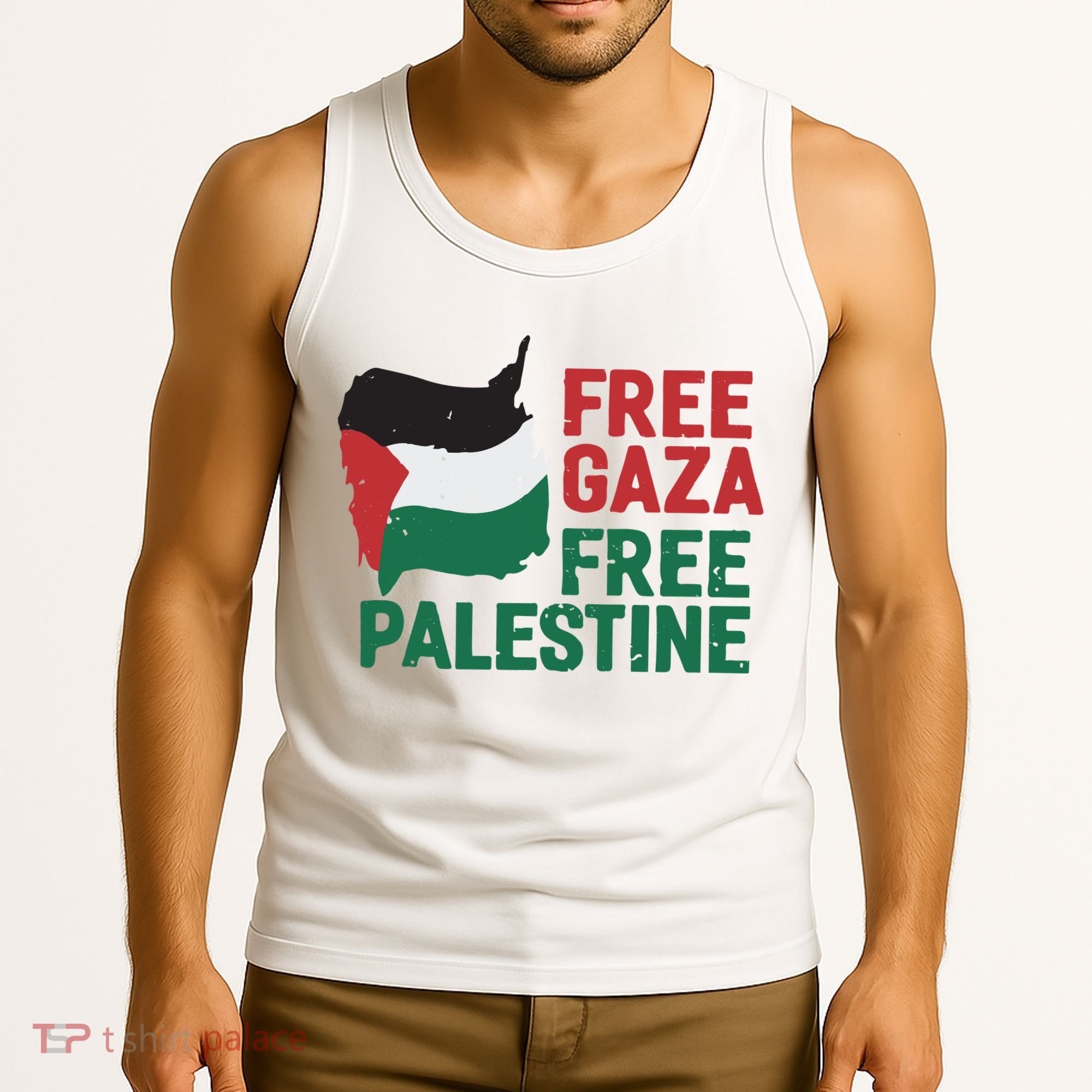 Free Palestine Stand With Palestine Activist Equality Tank Top